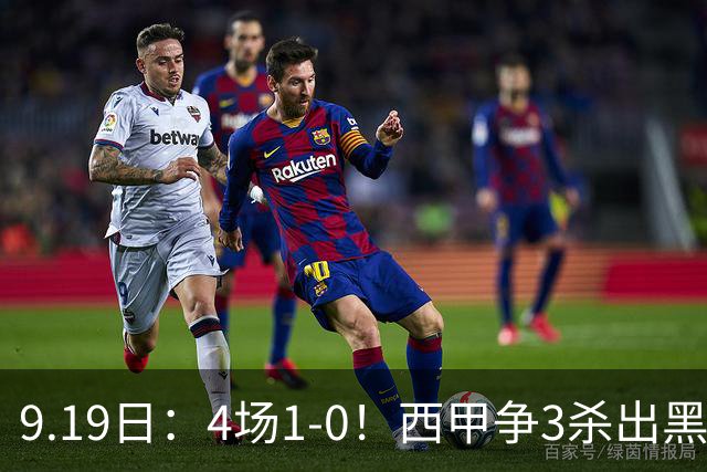 9.19日：4场1-0！西甲争3杀出黑马，15分紧咬巴萨皇马，豪门弃将组队，6场狂揽5胜